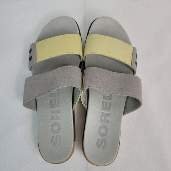 Sorel Torpeda Slide II Sandals Women's Dove Zest NL2499-081 US Size 9 NIB - Picture 7 of 12